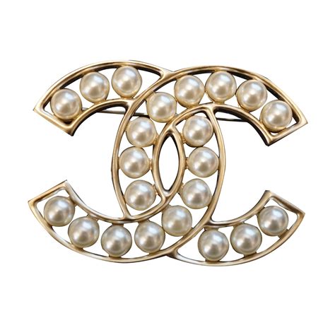 chanel broche tweedehands|chanel brooch and pin.